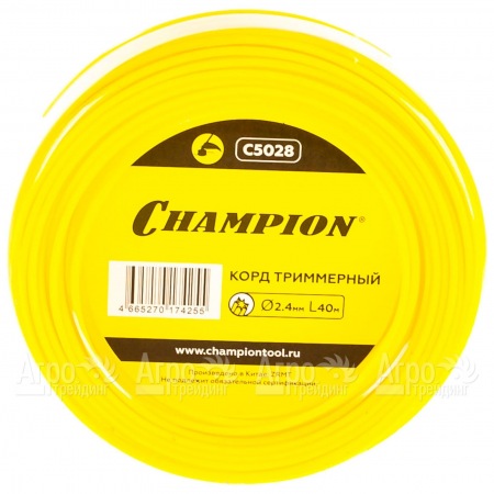 Корд триммерный Champion Star 2.4мм, 40м (звезда)  в Москве