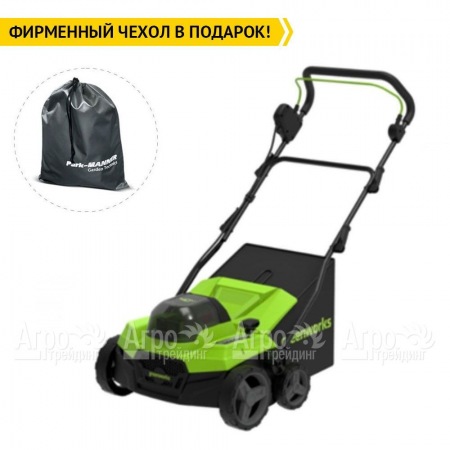 Аккумуляторный вертикуттер GreenWorks GD40SC38IIK4  в Москве