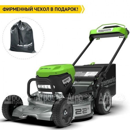 Газонокосилка аккумуляторная GreenWorks LM221S (без аккумулятора и зарядного устройства)  в Москве